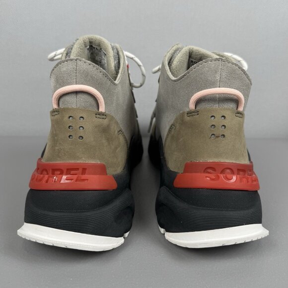 Sorel Kinetic Renegade Caribou Waterproof Shoes Ankle Boots Womens 10 Grey Green - Picture 4 of 9